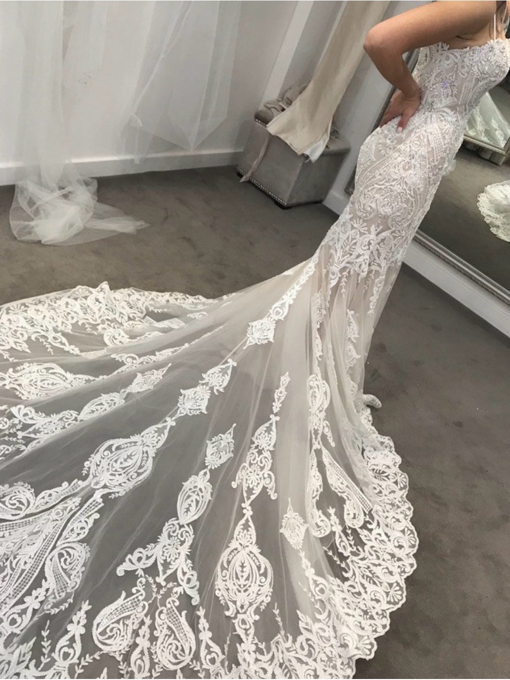 Badgley Mischka “Avita” Wedding Gown, Style 16090, Size 2